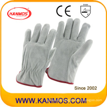 Cow Split Personal Industrial Safety Drivers Leather Work Hand Gloves (11204)